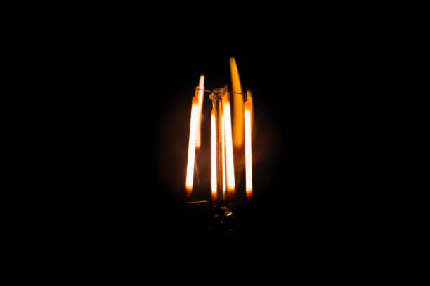 istock Industrial LED light in the dark 1358808122