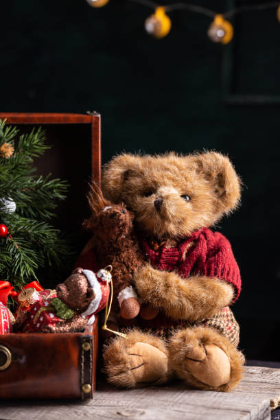 istock Old fashioned soft toys for Christmas 1358809061