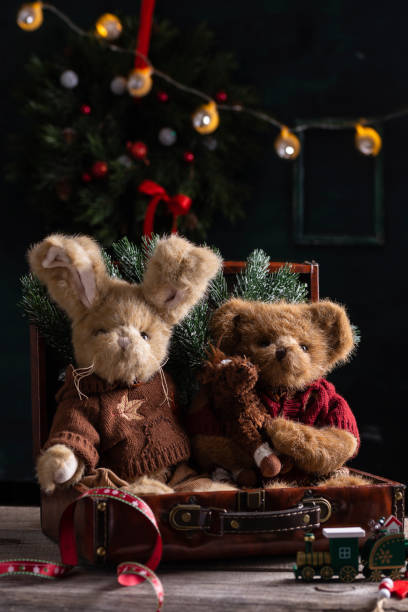 istock Old fashioned soft toys for Christmas 1358809073