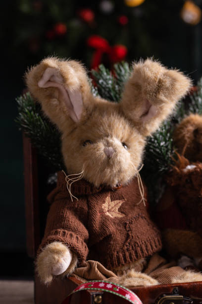 istock Old fashioned soft toys for Christmas 1358809078