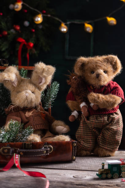 istock Old fashioned soft toys for Christmas 1358809099