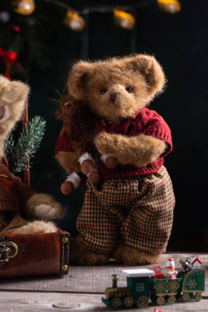 istock Old fashioned soft toys for Christmas 1358809116
