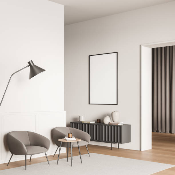 istock Canvas in light beige entrance hall 1358811248