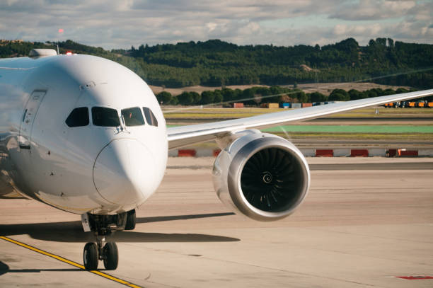 istock Detail of a large airplane 1358812447