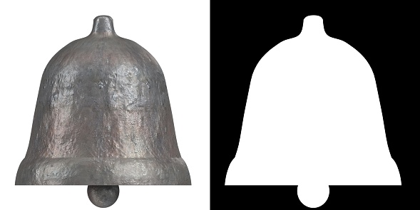 3D rendering illustration of a bell