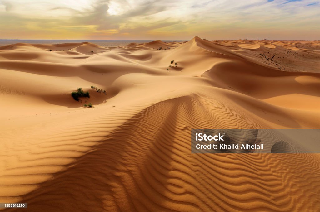 golden sands The beauty of the golden sands in Saudi Arabia Saudi Arabia Stock Photo
