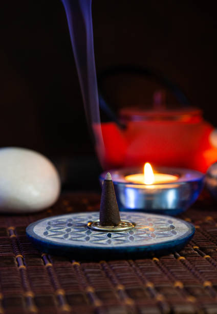 istock Incense lit in an incense burner 1358818446