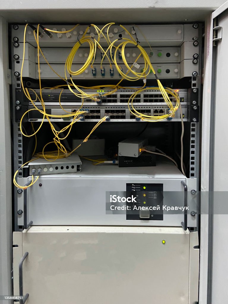 Optical Control Panel Electronic Circuits Wire Date Behind Industrial Electrical Concept ...