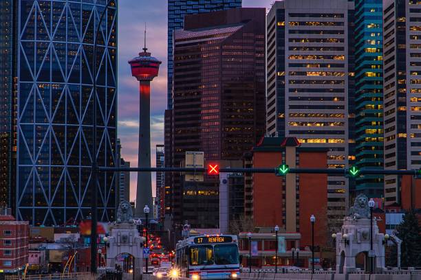 istock Calgary Roads At Sunrise 1358819472