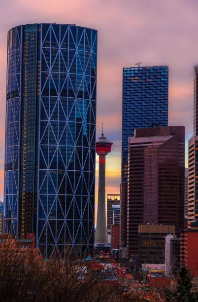istock Sunrise Glow Over The Calgary Skyline 1358820118