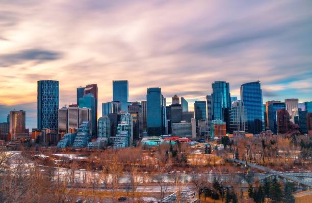 istock Sunrise Clouds Over The Calgary Skyline 1358820218