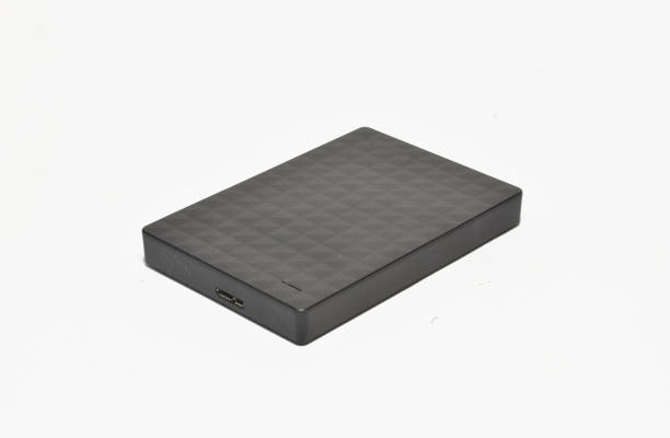 istock Portable external hard drive/disk on isolated white background 1358821542