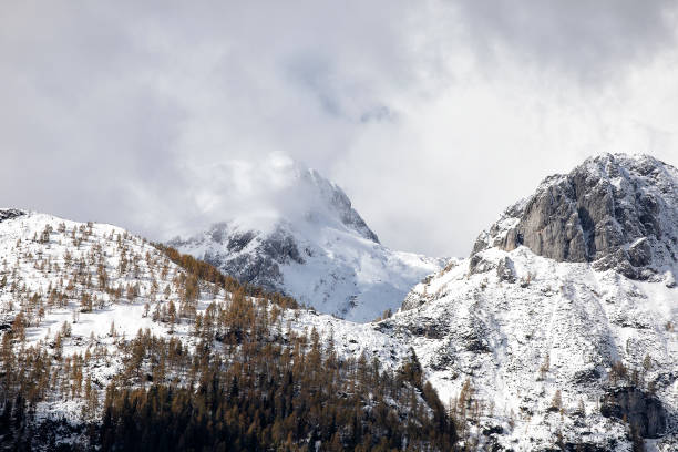 istock mountains in snow during autumn 1358821653