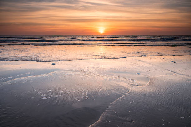 istock beautiful sunset on North sea beach 1358821797
