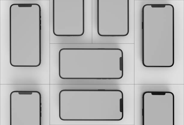 istock 3d render illustration hand holding the white smartphone with full screen and modern frame less design - isolated on white background 1358826638