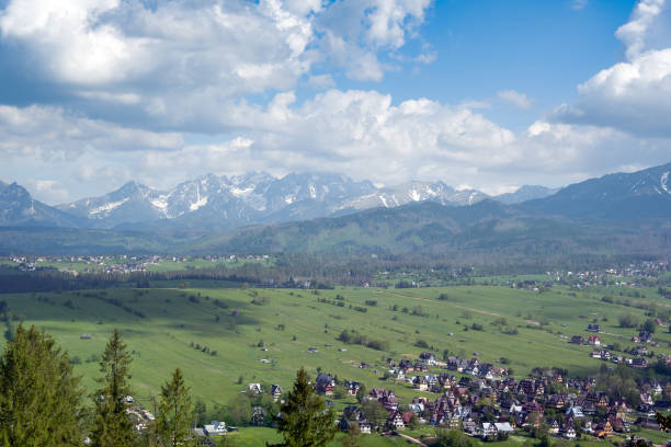 tatra mountains - poland mountain tatra mountains giewont stock-fotos und bilder