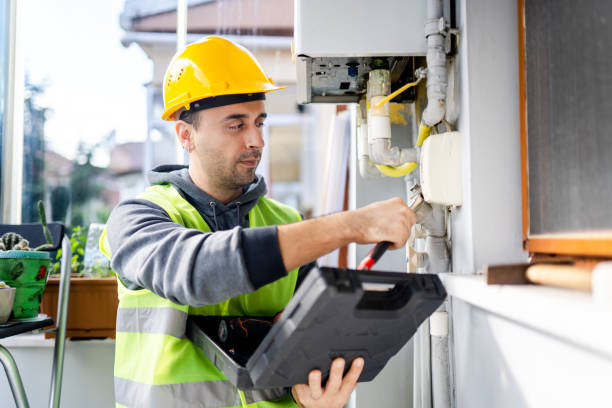 istock Private technician repairing combi gas boiler 1358835738