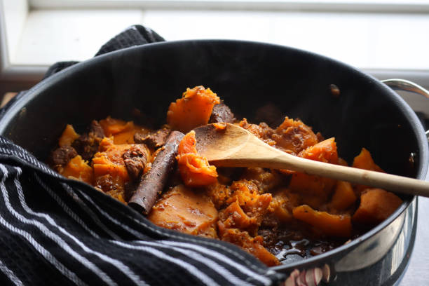 istock Pot of pumpkin bredie 1358840150