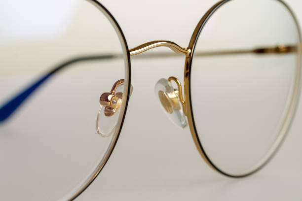 istock Medical eyeglass frames, selective focus, macro, myopia and selection of glasses 1358840153