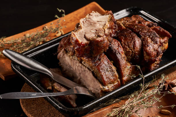 istock Juicy pork sirloin steak 1358841185