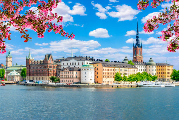 istock Old town (Gamla Stan) architecture in spring, Stockholm, Sweden 1358843286