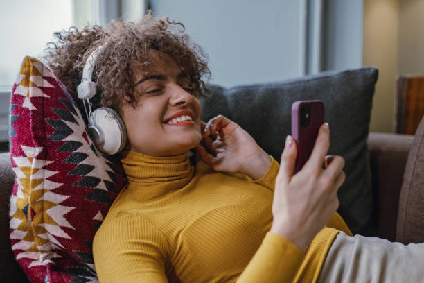 istock Relaxing at home and enjoying internet content 1358848464