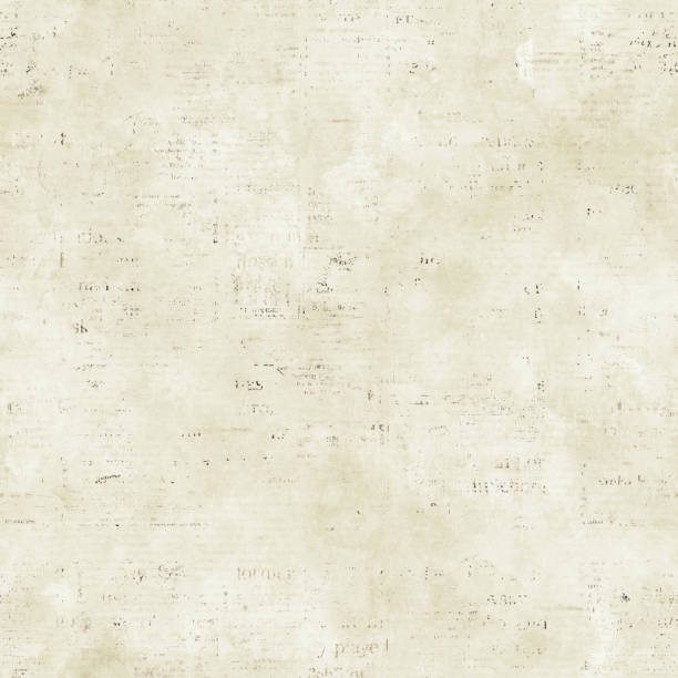 istock Newspaper seamless pattern with old vintage paper texture background 1358849269