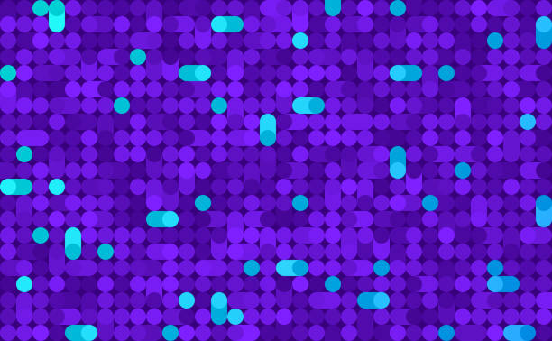 ilustrações de stock, clip art, desenhos animados e ícones de dot pixel abstract background pattern - circle digital composite abstract pattern