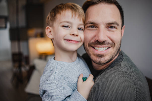 istock Young boy and his father 1358852725