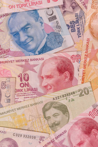 istock Turkish lira TL. TRY banknotes 1358854802