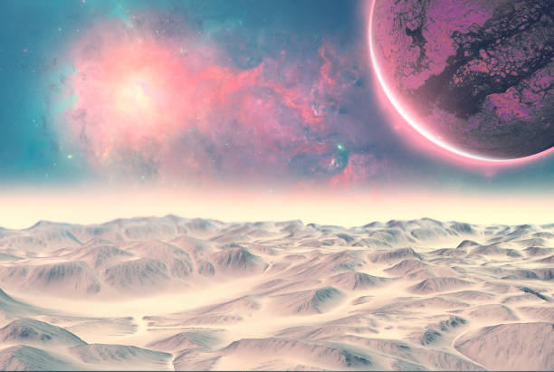 istock Planets and exoplanets of unexplored galaxies. Sci-Fi. New worlds to discover 1358856294