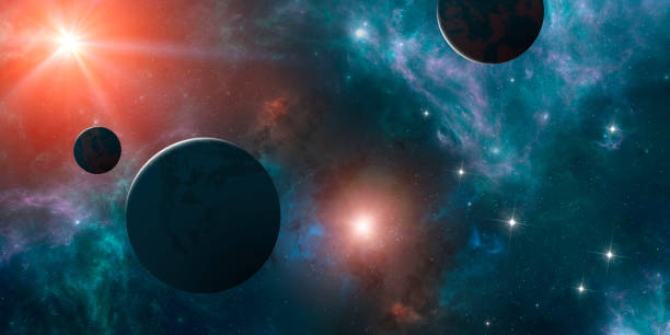 istock Planets and exoplanets of unexplored galaxies. Sci-Fi. New worlds to discover 1358856295