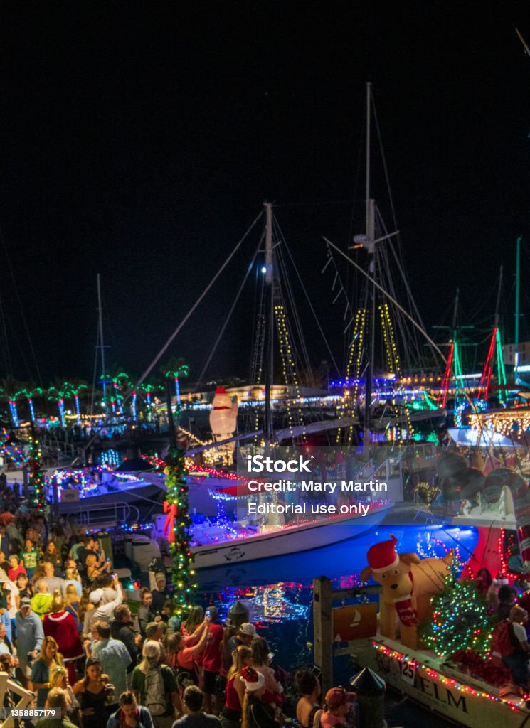 Key West Lighted Boat Parade Stock Photo Download Image Now