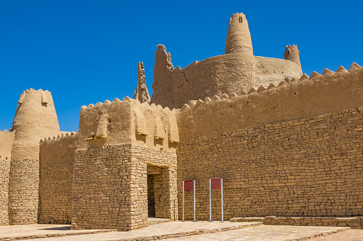 Historic Marid Castle (c 1st century AD) in Dumat Al-Jandal, near Sakaka, Al Jawf Province, Saudi Arabia.