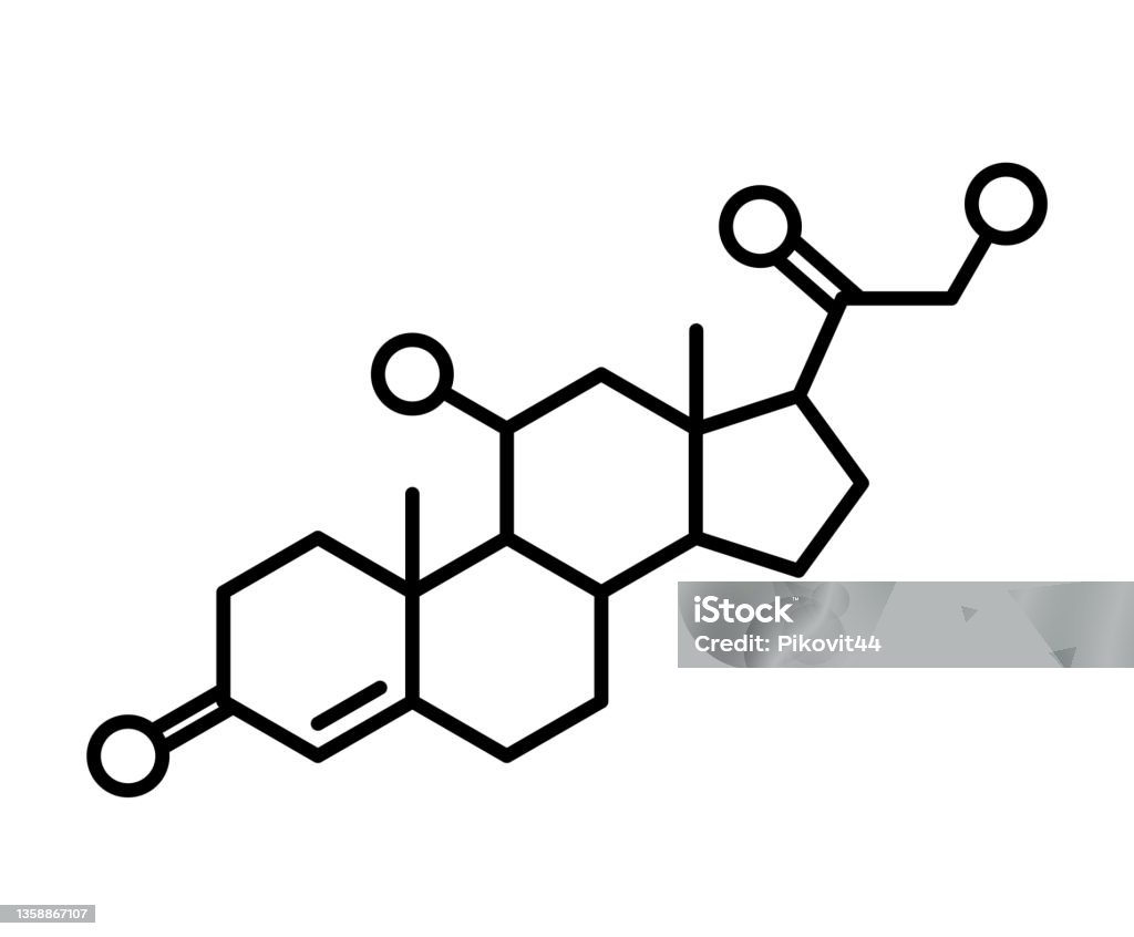 Cortisol chimical formula Cortisol chemical formula logo. Neurotransmitter and human hormones in brain, medical poster isolated flat vector illustration Cortisol stock vector Cortisol chimical formula Cortisol chemical formula logo. Neurotransmitter and human hormones in brain, medical poster isolated flat vector illustration Cortisol stock vector