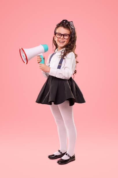 istock Happy young leader with megaphone 1358868175