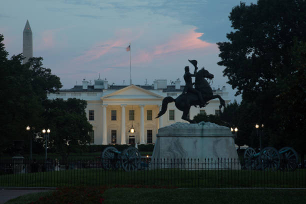 istock White House and Andrew Jackson Statue 1358870166