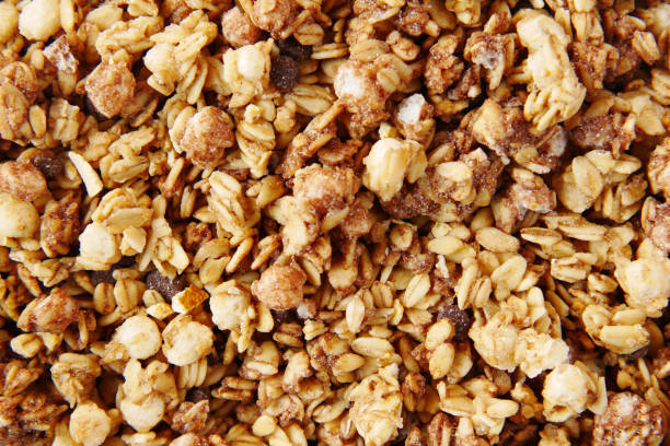 istock Home Made Musli in a bowl on black, 1358875982