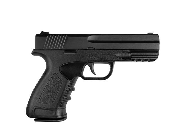 istock Pistol isolated on white background 1358880742