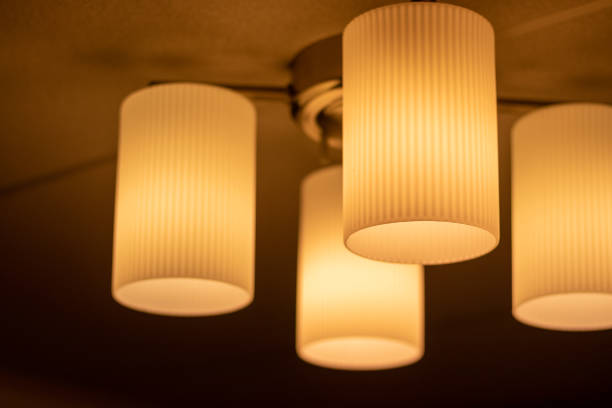istock Orange lighting to illuminate a dim room 1358882517