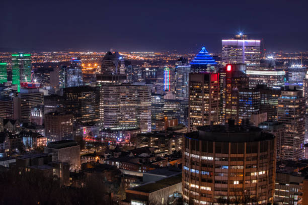 istock Montreal Skyline at night, Quebec, Canada 1358884734