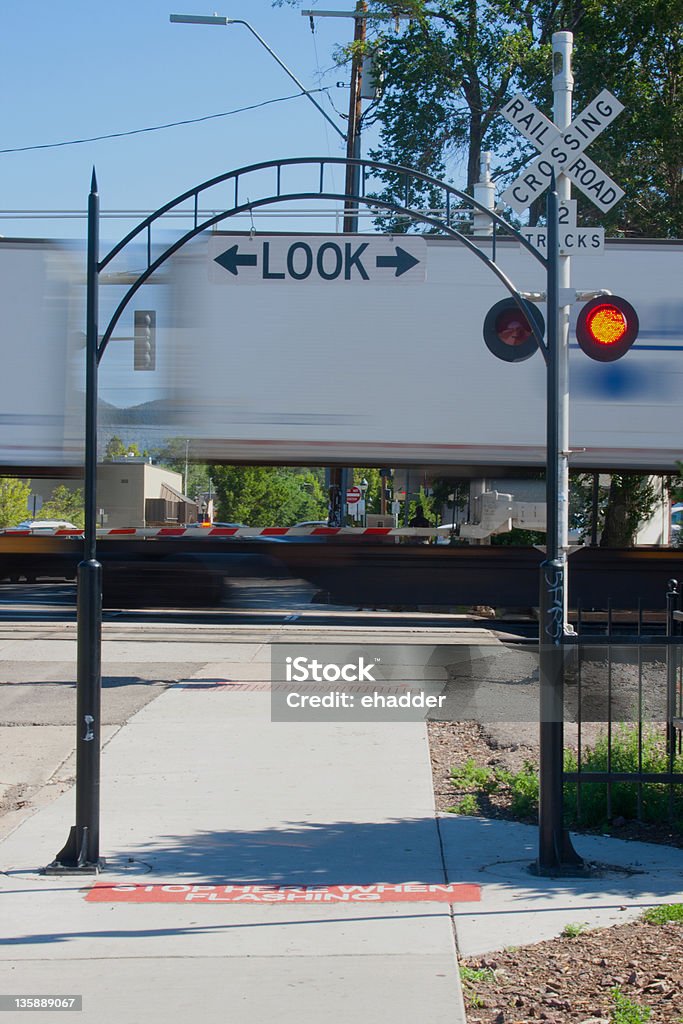 Look Out For Train Sign Look Out For Train Stock Photo - Download Image Now - Footpath ...