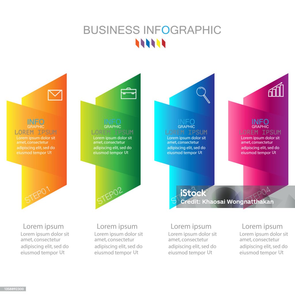 Business Data Visualization Process Chart Abstract Elements Of Graph ...