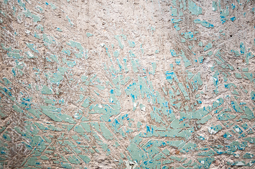 texture of old concrete after beating off old paint before overhaul