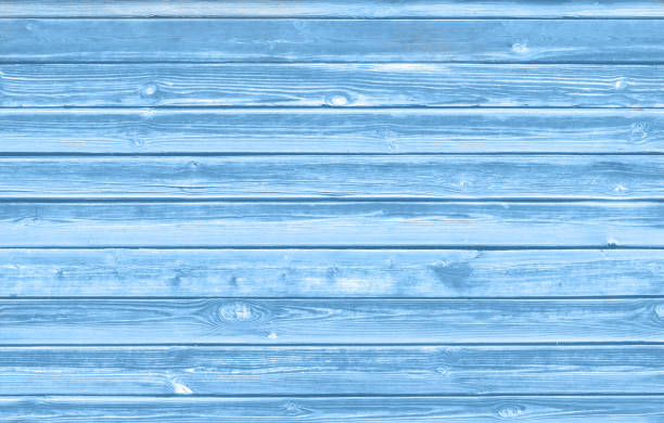Blue wooden old boards grunge texture.