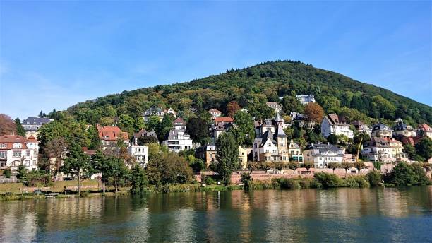 istock Germany. October. Neckar river at  Heidelberg city. 1358902908