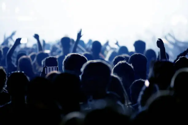 Photo of Crowd of people celebrating the New Year's Eve at a party