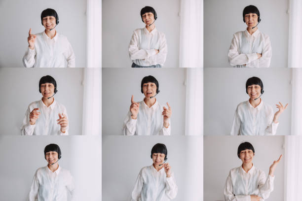 istock Woman working remotely in video call 1358911156