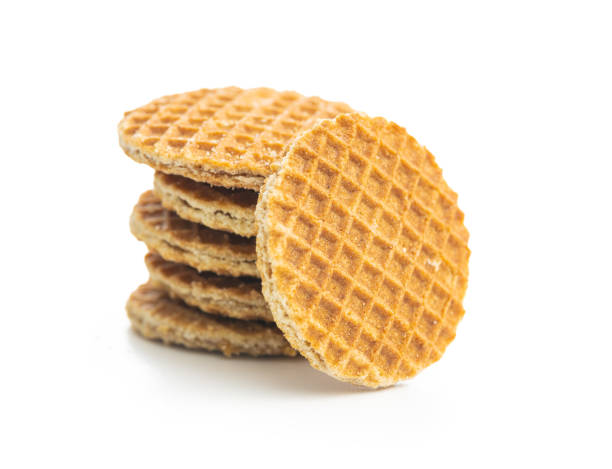 istock Sweet caramel mini waffles. 1358915048