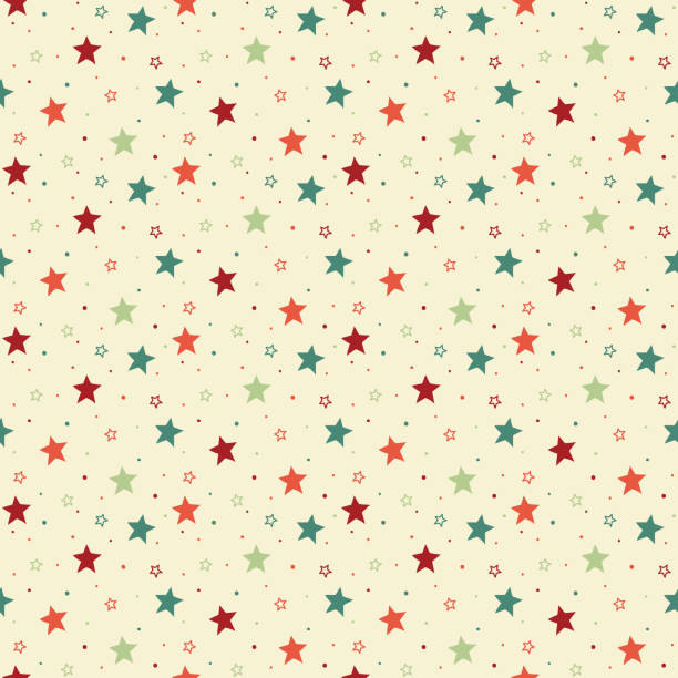 istock Design of Xmas pattern with stars. Christmas concept. Vector 1358923860